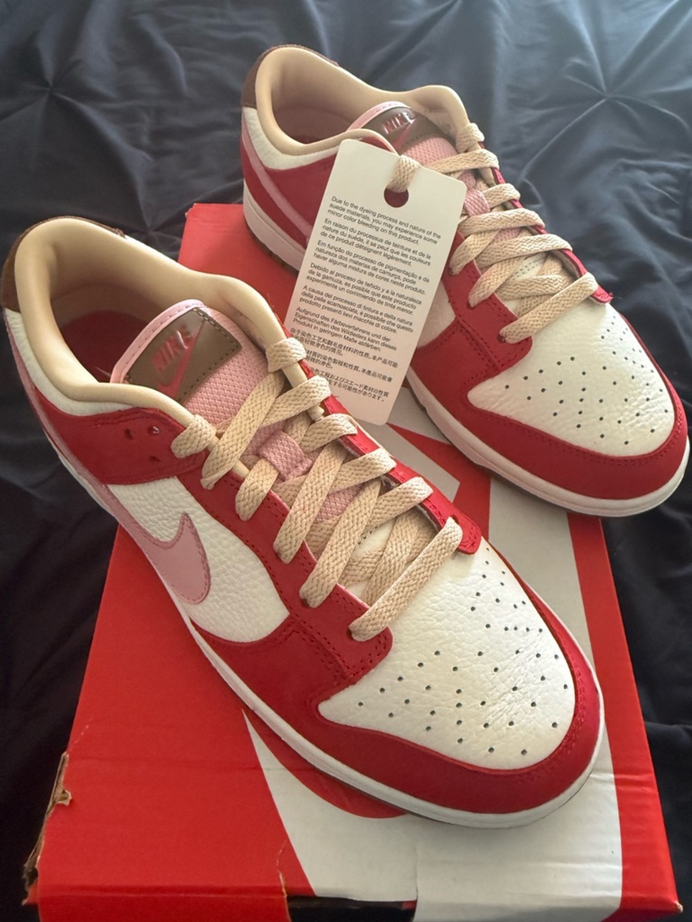 Nike Women’s Low-Top Sneakers in Red, Pink & White